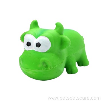 Pig Cartoon Chew Toy Rubber Squeaky Sound Toy